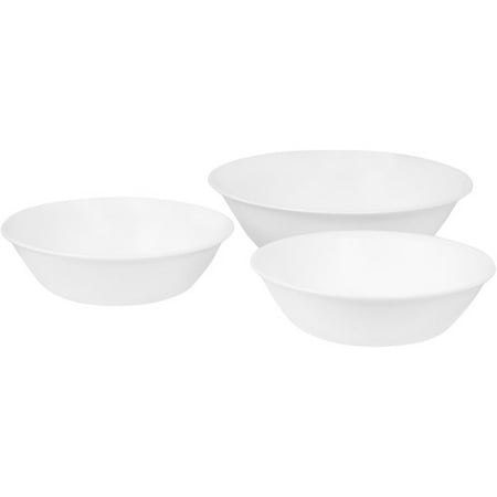 Corelle Livingware Winter Frost White Serving Set, 3 Piece