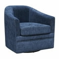 thumbnail image 3 of DHP Remily Swivel Accent Chair, Navy Textured Fabric, 3 of 11