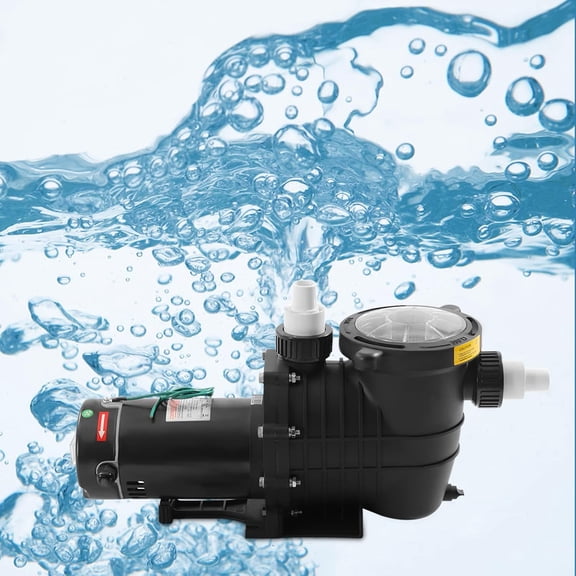 Pool Pump 1.5 HP 108GPM Powerful Self Priming Dual Voltage in Swimming Pool