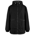 thumbnail image 4 of kamemir Women's Fleece Jacket Full Zip Hooded Thermal Polar Fleece with Pockets Lightweight Soft Winter Coats(Black,M), 4 of 4