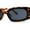 Tortoise Black, variant on Womens Mod Narrow Rectangle Inset Lens Retro Sunglasses Blue