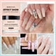 thumbnail image 4 of Set de polvos de uñas acrílicos Morovan, 4 colores, transparente, rosa nude, blanco, 4 of 7