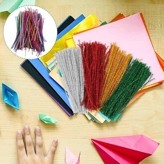 Milisten 400 Pieces Assorted Color Chenille Stems, Flexible Craft Rods for Kids Crafts, Projects, Decorations and Art Supplies