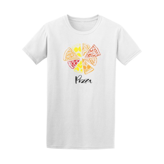 Doodle Pizza Drawing Graphic Tee - Image by Shutterstock