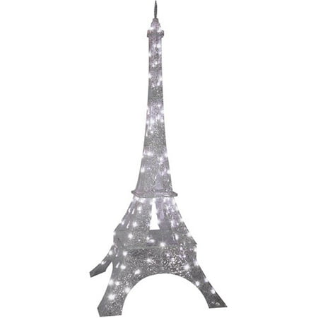 7' Tall Sparkle Crystal Splendor Eiffe Christmas Prop