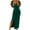 Green, variant on VSSSJ Womens Long Sleeve V Neck Ruched Bodycon Split Midi Wrap Dresses Solid Color Sexy Twist Party Cocktail Irregular Long Dress Black M