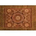 thumbnail image 1 of Ahgly Company Indoor Rectangle Abstract Orange Modern Area Rugs, 7' x 10', 1 of 4