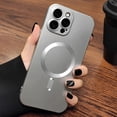 thumbnail image 1 of Funda protectora de lente para Magsafe, carcasa de teléfono de carga inalámbrica para iPhone 15, 14, 13, 12, 11 Pro Max, parachoques mate magnético suave, 1 of 4