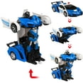 thumbnail image 2 of Remote Control Car RC Transformer Robot Car 360 ° Rotation Braking Rechargeable Kids Toy Car A Key Deformation Sports Car Model Car Toy Gift, 2 of 7