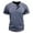 Blue, variant on Leesechin Mens Henley Short Sleeve T-Shirts Casual Tee Shirts Cotton Summer Tops Black 2XL