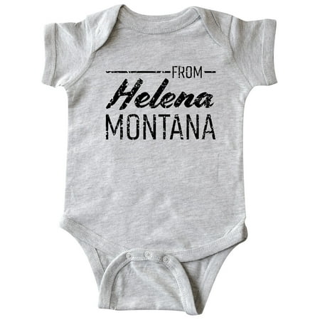 

Inktastic From Helena Montana- State Capital Distressed Text Gift Baby Boy or Baby Girl Bodysuit