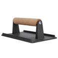 thumbnail image 2 of Cast Iron Grill Press Steak Bacon Weight Press Barbecue Griddle Press with Wood Handle, 2 of 4