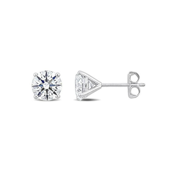 2.00 Carat (Ctw VVS2,G-H) Lab-Grown Diamond Solitaire Stud Earrings in Platinum