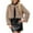 A01_Khaki, variant on Womens Cropped Coats Faux Fur Jacket Long Sleeve Open Front Cardigan Casual Fluffy Parka Shaggy Short Coat Casual Overcoats Fall Winter Outerwear