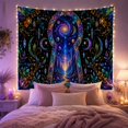 thumbnail image 2 of Cosmic Keyhole Portal with Swirling Galaxy Path, Whimsical Fantasy for Space Lovers, Celestial Home Decor, Housewarming Gift Tapestry Wall Hanging for Bedroom and Living Room, 2 of 7