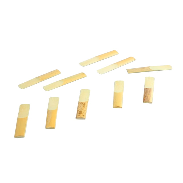10 Pcs Anches de Saxophone Clarinette Eb Force 2 Anches de Saxophone Professionnelles Ensemble d'Anches de Clarinette Eb pour Diverses Utilisations