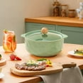 thumbnail image 5 of Yyuenw Ceramic Pots, Warm and Natural Style Ceramic Microwaveable Ceramic Pots, Ceramic Cookware Stockpot Rice Pots Clay Pot for Cooking, 5 of 5