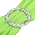 thumbnail image 4 of Unique Bargains 14'x5' Stretch Chair Sashes Bows Chair Bands Sashes with Buckle Slider Light Green 25 Pack, 4 of 5