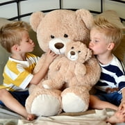 MaoGoLan Mommy and Baby Teddy Bear 39 Big Bear Stuffed Animal Plush Toy Stuffed Bear Toys