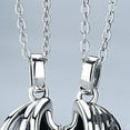 thumbnail image 6 of Mightlink 1 Pair Couple Necklaces Wing Shape Magnet Connection Love Symbolization Demon Angel Matching Necklace Valentines Day Gift Pendant Necklace, 6 of 6