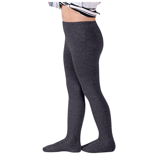 Leggings Para Niños Medias Para Bebés Pantimedias Para Niños Ropa De Primavera Y Otoño Calcetines Gruesos De Algodón Blanco Leggings Negros Odeerbi LM103-10734