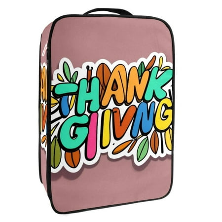 

Thanksgiving Font Stylish Polyester Shoe Racks - Neatly Organize Your Footwear! (23x31cm/9x12in)