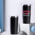 thumbnail image 4 of Buffalo Tumbler with Lids and Straws Insulated Stainless Steel Cup Water Bottle Football Gifts 20 Oz, 4 of 6