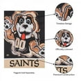 thumbnail image 6 of New Orleans Saints Double-Sided Justin Patten Garden Flag, 6 of 6
