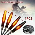 thumbnail image 3 of 4/8 luces LED universales para motocicleta, intermitentes de 12 V, IP68, luces traseras, accesorios, impermeables, intermitentes ámbar., 3 of 5