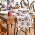 thumbnail image 7 of Sm:)e Firework 4th of July Table Runner 13x72 Inch, Durable and Easy Cleaning Perfect for Independence Day Celebration and Family Gathering, 7 of 7