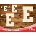 thumbnail image 3 of Unfinished Wood Varsity Team Font - E Shape | DIY Craft Cutout 42" / 3/4", 3 of 3