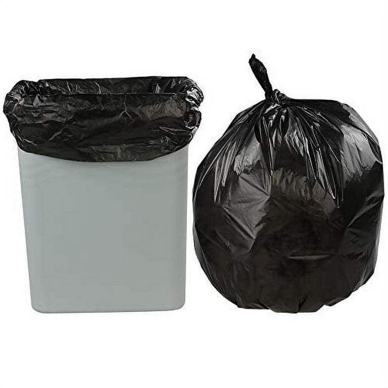 5 Gallon Drawstring Trash Bags Black 115 Counts 3 Rolls Household