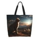 thumbnail image 1 of Disketp Pyramid Desert Cat Bolsa Tote Estampada para Mujer, Bolso de Hombro y de Mano para Compras y Viajes, 1 of 8