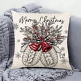 thumbnail image 2 of Meitianfacai - Fundas de almohada navideñas de 45 x 45 cm, diseño de árbol de Navidad, ideal para decorar el hogar, el sofá o las fiestas., 2 of 4