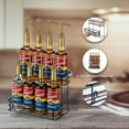 thumbnail image 4 of Coffee Syrup Organizer Rack, (8 Bottle Capacity),2 Tier Coffee Syrup holder for Coffee Bar Accessories,Kitchen,Storage for Syrup, Wine, Dressing（Black）, 4 of 13
