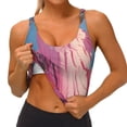 thumbnail image 3 of Yiaed Pink Parrot Tropical Blossoms Print Ladies Waistcoat Women Sports Vest Vest Sports Women Sports Top Yoga Vest for Women-X-Large, 3 of 8