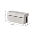 thumbnail image 3 of Cable Management Box with Power Strip Organizer and Device Stand for Home Office Desk Cord Storage and Clutter-Free Workspace, 3 of 6