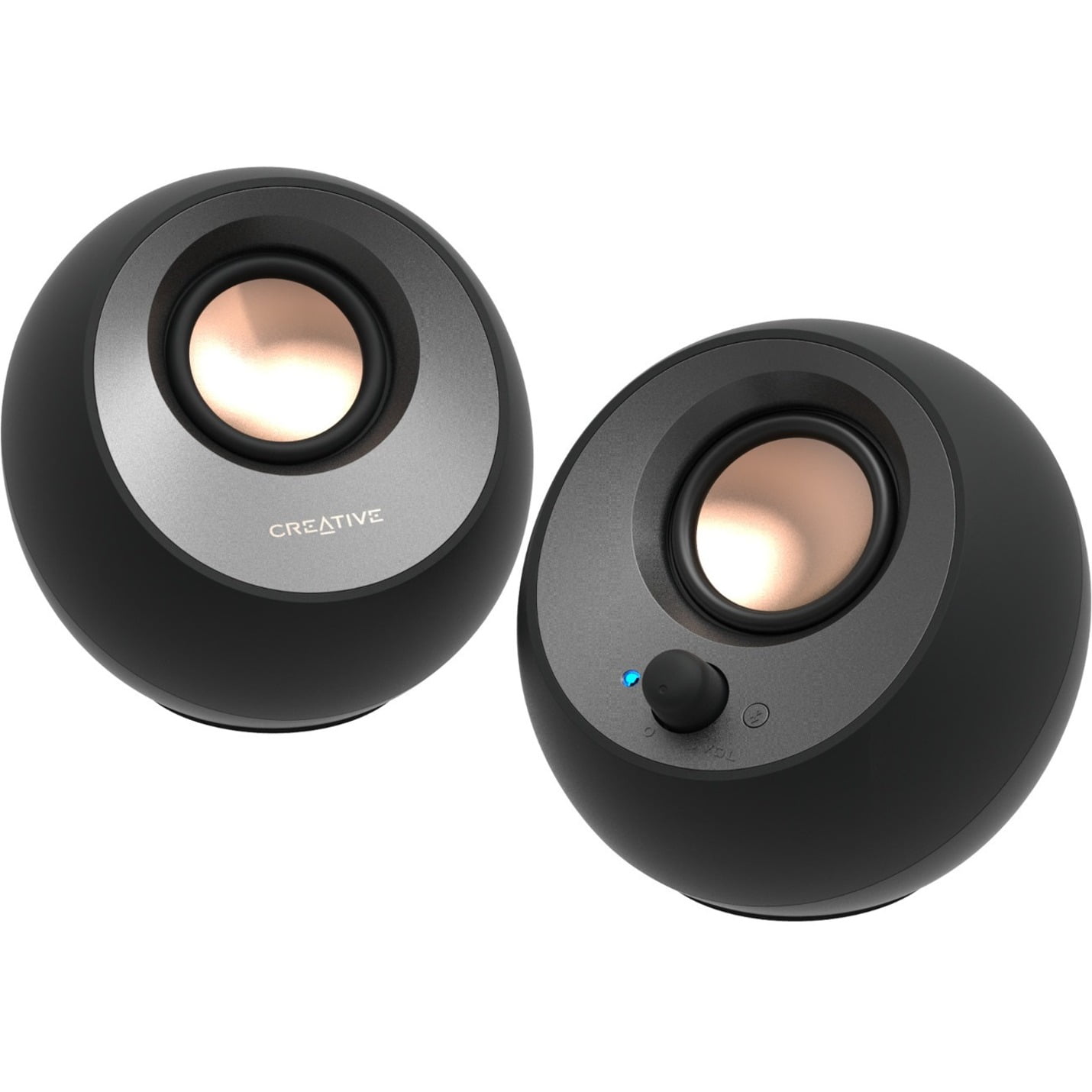 Creative Pebble V3 2.0 Bluetooth Speaker System, 8 W RMS, Black