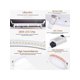 thumbnail image 4 of 2 Pack 3W 110V Ultra Thin Round LED Panel Spot Lighting,6500K Cool White Round Small Panel Light, 4 of 5