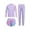 Purple, variant on Sholeno Girls Swimsuit 3-Piece Zipper Rash Guard Set UPF 50  Long Sleeve Bathing Suit Beach Swimwear Pink 9-10