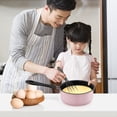 thumbnail image 3 of Luzkey Small Saucepan Heating Milk Melting Butter Boiling Water Cooking Pots Mini Soup Pot Porridge Cooking Pot Milk RV Travel Gas Pink, 3 of 12