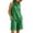 Green, variant on Womens Solid Linen Blend Sleeveless Henley Neck Blouse And Cuffed Hem Bermuda Short Two Piece Outfit Side Inset Pockets Loose Fit Breathable Summer Casual Co Ord Set