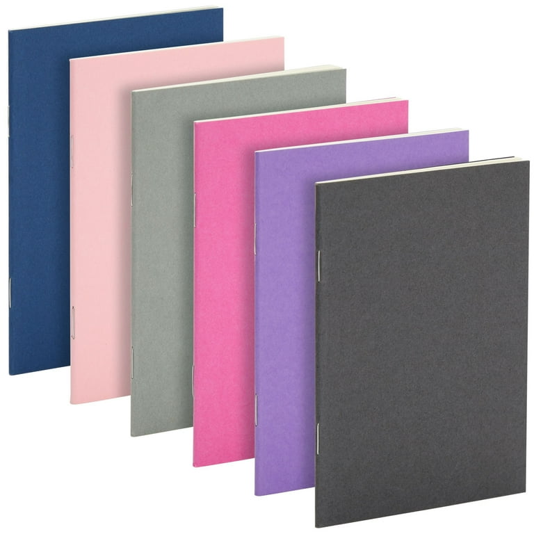 24-Pack Pocket Notebook Lined Mini Blank Book Soft Cover 6 Colors 3.5 x 5 inch - 3.5 x 5