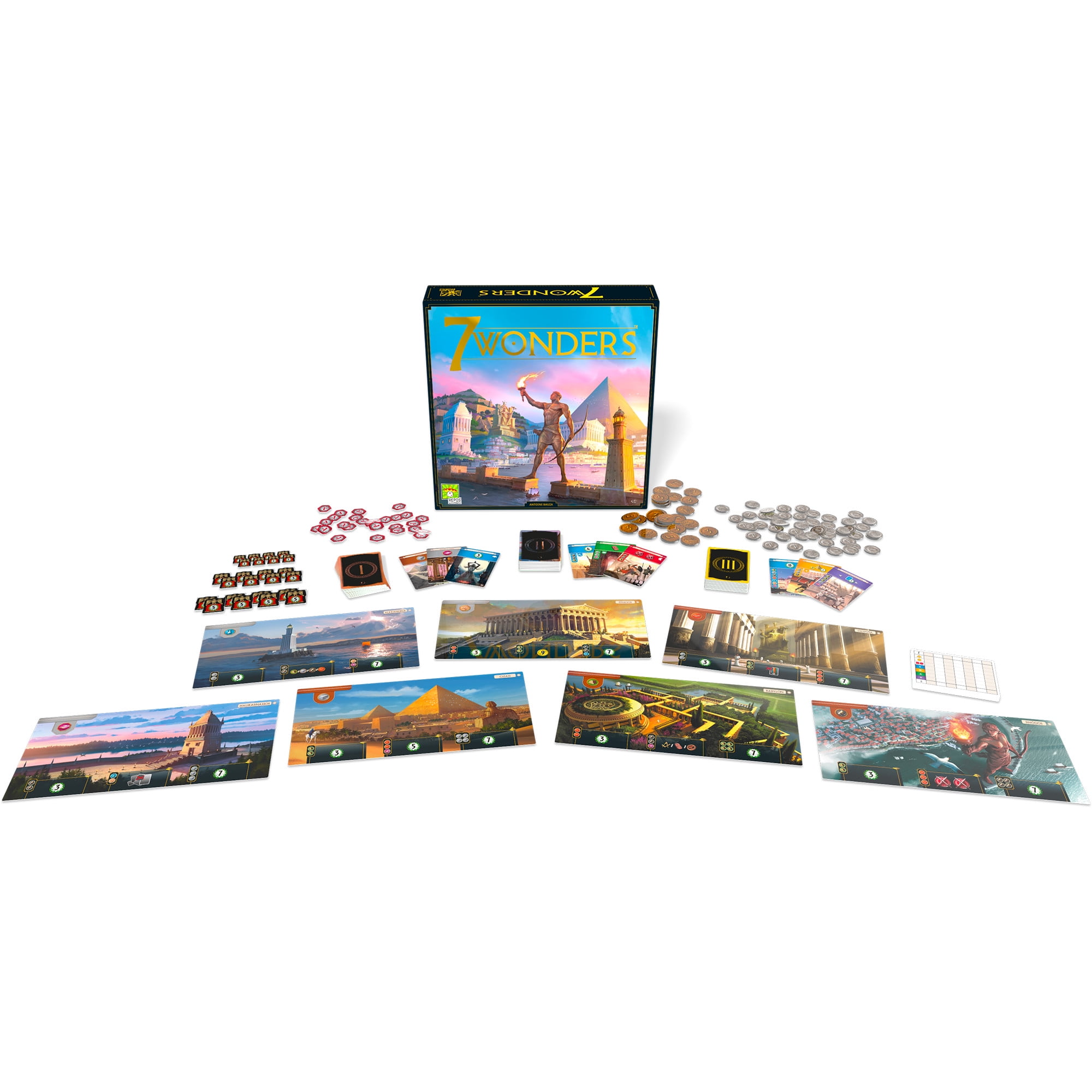 7 Wonders New Edition Board Game for ages 10 and up, from Asmodee