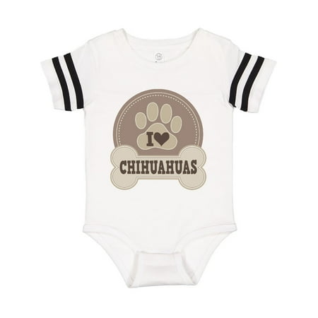 

Inktastic I Love My Chihuahua dog Gift Baby Boy or Baby Girl Bodysuit