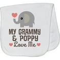 thumbnail image 2 of Inktastic Grammy and Poppy Love Me Grandchild Baby Burp Cloth, 2 of 3