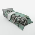 thumbnail image 2 of Ambesonne Rose Bedding Set 3 Pcs, Grunge Vintage, Twin XL, Seafoam Grey Black, 2 of 2