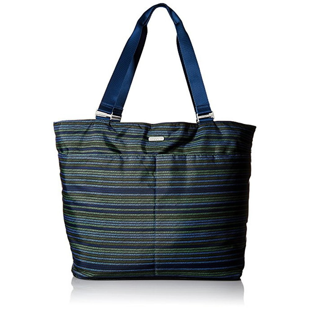 baggallini Baggallini Women's Carryall Tote, Moss Stripe Multi