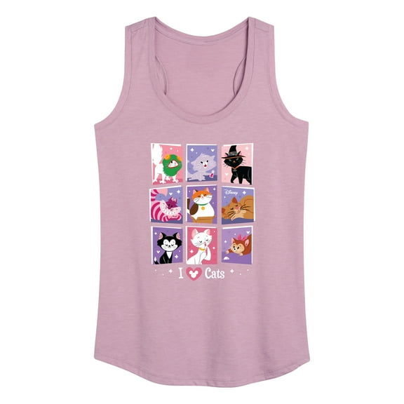 Disney Classics - Cats & Dogs - Grid Of Assorted Cats - Women's Racerback Tank Top