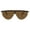 Tortoise Gold Brown, variant on Futurism Flat Top 80s Half Rim Shield Retro Fashion Sunglasses Black Gold Black